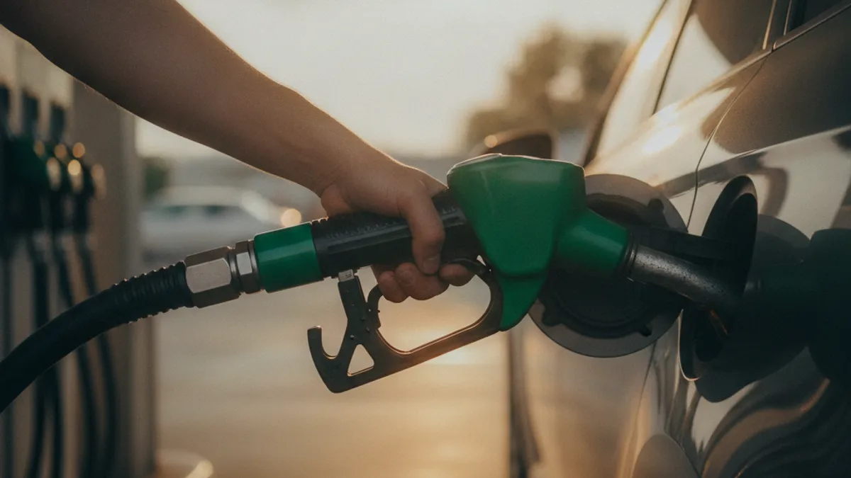 Dizel motor sa vidljivim DPF sistemom i turbo jedinicom u radioničkom okruženju