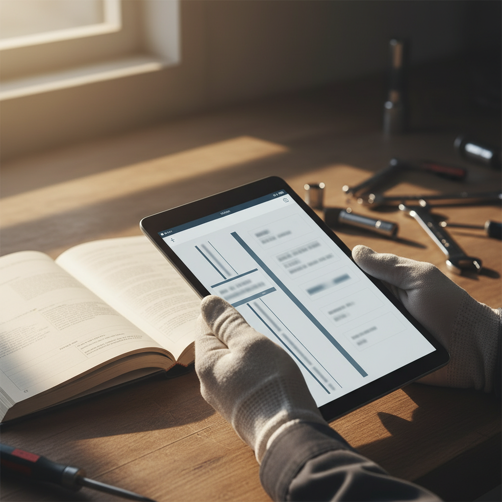 Digitalna servisna knjižica na tabletu u radionici Auto Gas Gaga, Banja Luka